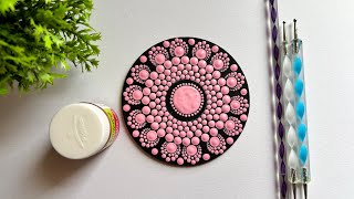 Single Color Dot Mandala Painting  Dot Mandala Art  Dotting Art [upl. by Veradia58]