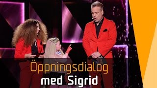 Sigrid läxar upp Henrik Schyffert i Melodifestivalen 2016 [upl. by Ettelra]