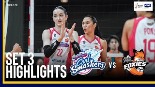 CREAMLINE vs FARM FRESH  SET 3 HIGHLIGHTS  2024 PVL INVITATIONAL CONFERENCE  September 11 2024 [upl. by Nevlin]