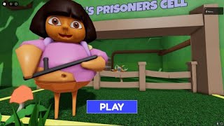 🌷NEW DORA BARRYS PRISON RUN Obby Update roblox scaryobby obby [upl. by Meibers]