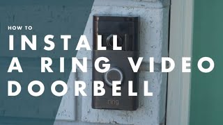 How To Install A Ring Doorbell  Bunnings Warehouse [upl. by Anayrb]