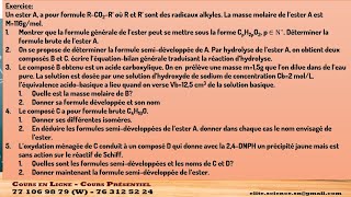 1ESPC Exercice de synthèse TRES INTERESSANT sur les COMPOSES ORGANIQUES OXYGENES [upl. by Ecissej547]