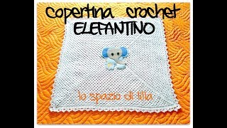 lillas tutorials La copertina per neonato con lelefantino [upl. by Ainslee]