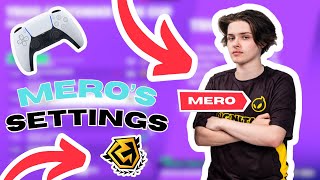 Meros NEW Chapter 5 Season 3 Fortnite SETTINGS 1 CONTROLLER SETTINGS [upl. by Ahseiyt]