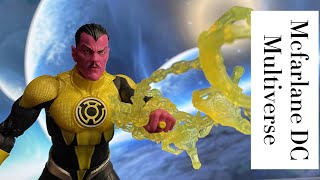 FIGURE UNBOXING Sinestro Mcfarlane Collector Edition Sinestro Corps War DC Multiverse Action Figure [upl. by Ahsienahs]