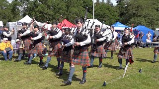 Blairgowrie amp Rattray Pipe Band opening march at 2024 Strathmore Highland Games at Glamis Castle [upl. by Warren]