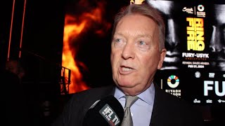 FRANK WARREN ON JOSHUA REFUSING TO ANSWER DEVS QUESTIONS  REACTS TO FURY vs USYK CLASH AT PRESSER [upl. by Tabber826]