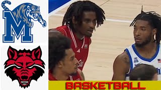 ARKANSAS ST vs 16 MEMPHIS Basketball Game Full Highlights 2024 [upl. by Amein]