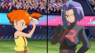 Pokemon Characters Battle Misty Vs James Misty Vs Team Rocket [upl. by Yenterb]