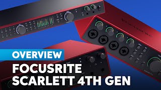 Focusrite Scarlett 16i16 18i16 and 18i20 4th Gen Audio Interfaces Overview [upl. by Sethrida926]