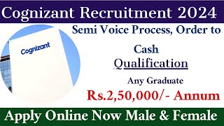 COGNIZANT RECRUITMENT 2024  LATEST INFORMATION FOR VACANCY SALARY POST APPLY NOW [upl. by Reba]