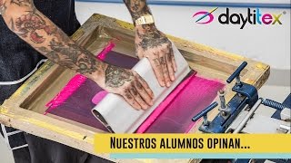 Curso de Serigrafía Textil Profesional en Daytitex  En línea y presencial [upl. by Garaway]