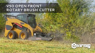 V50 Open Front Rotary Brush Cutter  Skid Steer Attachment [upl. by Bittner]