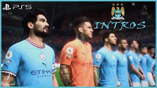 FIFA 23 Manchester City Introductions quotBLUE MOONquot PS5 4K UHD [upl. by Nedyarb]