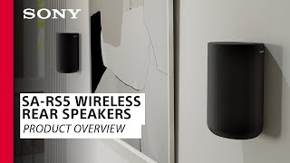 Sony  SARS5 Wireless Rear Speaker Product Overview [upl. by Aleedis]