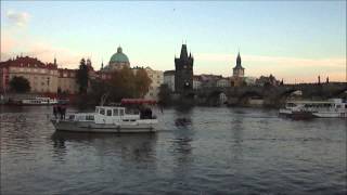 Πράγα Κρουαζιέρα στον Μολδάβα  Prague Moldau Vltava river cruise [upl. by Ramunni]