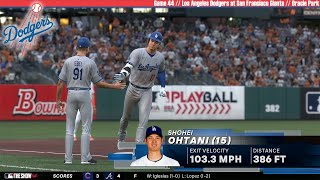 MLB The Show 24  Los Angeles Dodgers at San Francisco Giants  Game 44 [upl. by Attenborough]