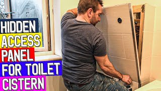 How to make HIDDEN ACCESS PANEL for concealed toilet cistern install [upl. by Willet]