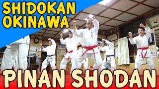 PINAN SHODAN  OKINAWA SHIDOKAN shorin ryu [upl. by Shanney]