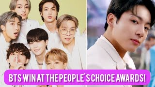 Jungkook and BTS were honored at the 2022 Peoples Choice Awards kpopnews jungkook [upl. by Gard]