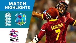 Brathwaite Hits 4 Sixes To Win  England vs West Indies  ICC Mens WT20 FINAL  Highlights [upl. by Aseret171]