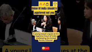 A young lawyer argues a matter against the Armed Force Tribunals decision india shorts army us [upl. by Zebapda]