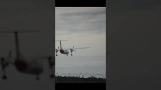 Qantas Link DH83 VHTQM Landing at YMML melbourneairport q400 aviation [upl. by Zeuqram]