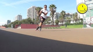 Aprender a patinar Giro impulsado con paso cruzado [upl. by Dupre792]