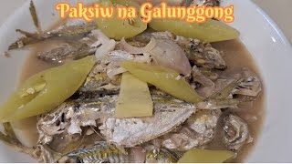 Paksiw na Galunggong recipe home cooking fish satisfying food yummy [upl. by Kalb]