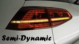 Semi Dynamische Blinker Golf 7  semi dynamic turn signal indicator  PlugampPlay  MK7 VII [upl. by Noeht375]