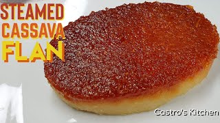 STEAMED CASSAVA CAKE I How to Make Steamed Cassava Cake I Easy Recipe I Castros Kitchen [upl. by Hentrich]