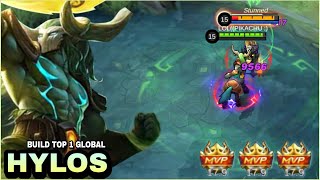 HYLOS BEST BUILD 2022  INSANE DAMAGE  BUILD TOP 1 GLOBAL HYLOS  MLBB [upl. by Adah]