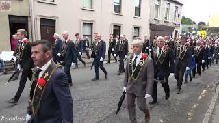 Kilkeel Silver Band  Co Down Black Saturday Parade  Dromore  260823 4K [upl. by Anaya]