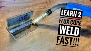 Learn to Make Perfect FLUX CORE Welds FAST How To Stack Dimes [upl. by Sivat]