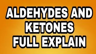 Aldehydes and Ketones full explain in URDU HINDI chemistry 12 learning 4u [upl. by Oiramrej]