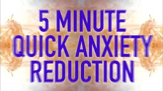 5 Minute Quick Anxiety Reduction  Guided Mindfulness Meditation [upl. by Dilisio]