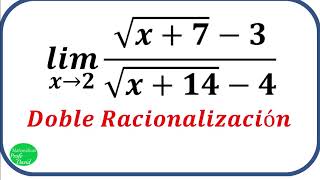 limite con doble racionalizacion [upl. by Notseh301]