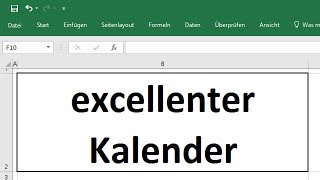 Excel 2016 TeamKalender Teil 1 Urlaubskalender für 2018 und 2019 Vorlage erstellen [upl. by Asirak334]