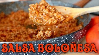 SALSA BOLOÑESA O BOLOGNESA  RECETA CASERA [upl. by Tnias]