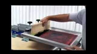 Starter Screen Printing Press One Color Table Top DIY Tshirt Printing [upl. by Maurits329]