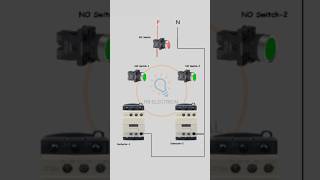 Contactor interlock Circuit and Wiring Diagram shorts [upl. by Ecirual]