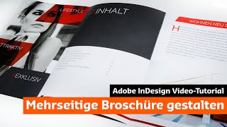 Eine moderne Broschüre mit InDesign gestalten Tutorial  Unboxing [upl. by Anilesor]