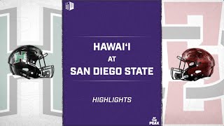 HIGHLIGHTS Hawaii at San Diego State Football 111420 [upl. by Wendelin]