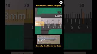 How to read Vernier Caliper 📌 verniercaliper engineering qualitycontrol mechanical shorts [upl. by Ayhtnic]