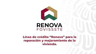 Línea de crédito “Renova” para la reparación y mejoramiento de la vivienda [upl. by Eusoj149]