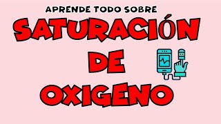 APRENDE QUE ES LA SATURACION DE OXIGENO❓VALORES NORMALES Y ANORMALES❓ Spo2saturación de o2 [upl. by Eahsel]