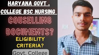 HARYANA BSC NURSING COUSELLING DOCUMENTS  HARYANA PARAMEDICAL COUSELLING DOCUMENTS  PGIMS HARYANA [upl. by Eilah]