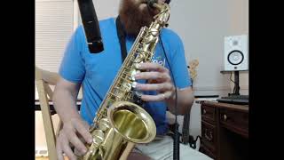 Bags Groove  Alto Saxophone Blues [upl. by Sanson72]