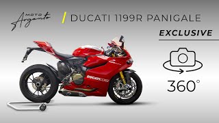 Ducati 1199 R Panigale  Vista a 360 gradi  Moto Argento [upl. by Gnidleif]