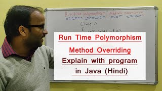 Run time polymorphism in java method overriding  Beginners Java Tutorial  48 [upl. by Monahan300]